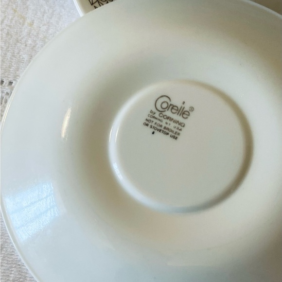 Vintage Corelle WOODLAND BROWN Saucer Side Plates 6.25” Set of 7 - Picture 6 of 8